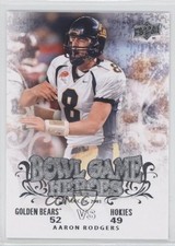2011 Upper Deck College Football Legends Bowl Game Heroes Aaron Rodgers 0a4