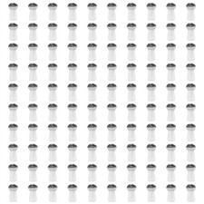 0.31" x 0.16" Cute Mushroom Beads, 200Pcs Small Glass Beads Bulk, Black