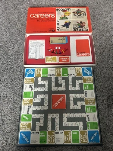 Parker Brothers Careers Board Game 1971 Vintage Complete Set 2-6 Players