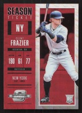 2018 Panini Chronicles Clint Frazier Contenders Optic Ruby Wave #/199 #3 Card