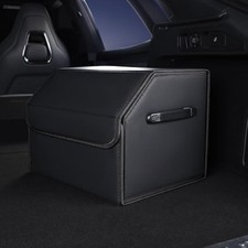 Trunk Organizer,car organizers and storage for suv,black Leather Storage Box