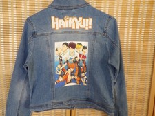 Girls JouJou Size Medium Blue HAIKYU Denim Jacket