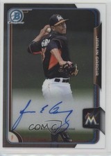 2015 Bowman Chrome Prospects Auto Jarlin Garcia #BCAP-JG Auto 2x6