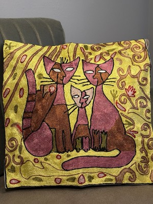 Picasso Style Pillow Case,handmade,so Beautiful For Gift And Home Decor.