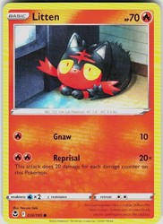 Litten 030/195 Silver Tempest Common