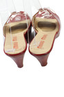 Miu Miu Womens Patent Leather Slip-On Heeled Sandals Red Size 9.5 — photo 3
