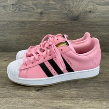 Adidas Superstar Messi Hombres 9.5 Rosa Negro Dorado Metálico JR1520 Zapatos Puntera Concha