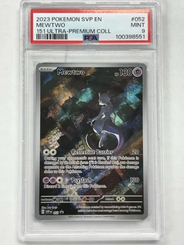 PSA 9 Mewtwo Black Star Promo #52 Pokemon 151 ENGLISH 2023 Scarlet & Violet