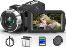4K 80MP Video Camera Camcorder Vlogging Camera for Youtube Webcam Autofocus 18