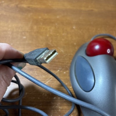 Logitech USB Optical Trackman Marble Mouse Trackball  Ergonomic T-BC21 Tested