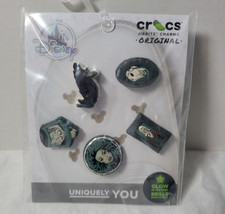 Disney Parks Jibbitz Crocs Haunted Mansion Icon Glow in Dark Charms Set of 5