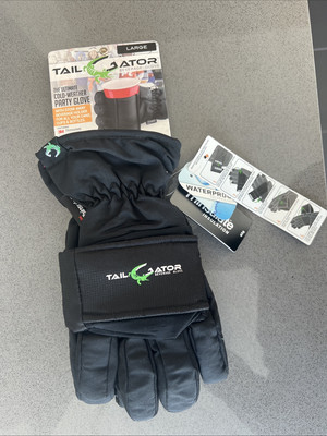 TailGator Beverage Holder Winter Glove BLACK- LARGE