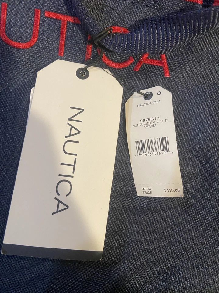 Bolso de Mano Nautica 21 Pulgadas Azul Marino Nuevo con Etiquetas Envío Gratis Foto 3 de 4