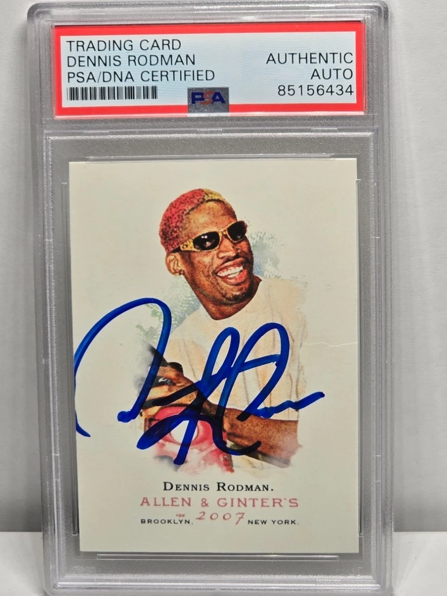 Topps Dennis Rodman Basketball Autographed Sports Trading Cards