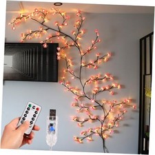 Pink Cherry Blossom Tree Lights 144-LED 6ft for Walls 7.5 ft with 144 LEDs