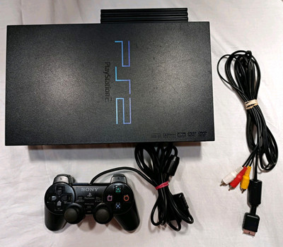 Sony PlayStation 2 PS2 Console SCPH-39001 w/ Original Controller & AV Cable READ