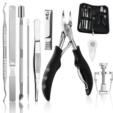 10Pcs/Set Ingrown Toenail Tools Kit, Nail Treatment Foot Tool,Ingrown Toenail Re