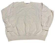 Vintage 80s Hanes Blank Raglan Crewneck Sweatshirt M Basic N5