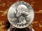1964  Washington Quarter BU Uncirculated Mint State 90% Silver 25c US Coin