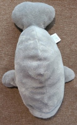 Fiesta Manatee Sea Cow. Manatee, Plush Toy Stuffed Animal Soft Gray White