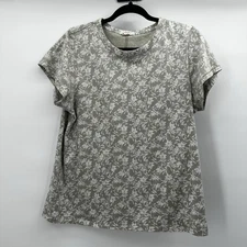 Rag Bone Tee Shirt Top Womens XL Mint Julie Jade Minimalist Capsule Crew Organic