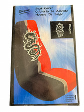 Elegant Red Black Bucket Seat Cover