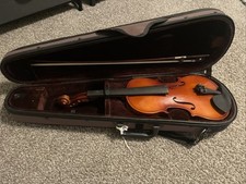 St. Antonio 21 1/2 Inch Student Violin With Case And Bow And New Pegs