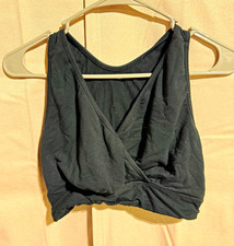 Kindred Bravely Black Racerback Pullover Wireless Sports Bra XL-B