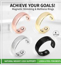 Magnetic Therapy Slim Ring   Adjustable Energy Wellness Ring for Men  Women