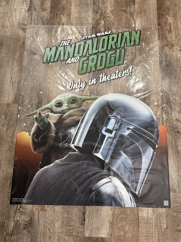 2026 BURGER KING STAR WARS MANDALORIAN & GROGU 2 WINDOW CLINGS 45" X 36"