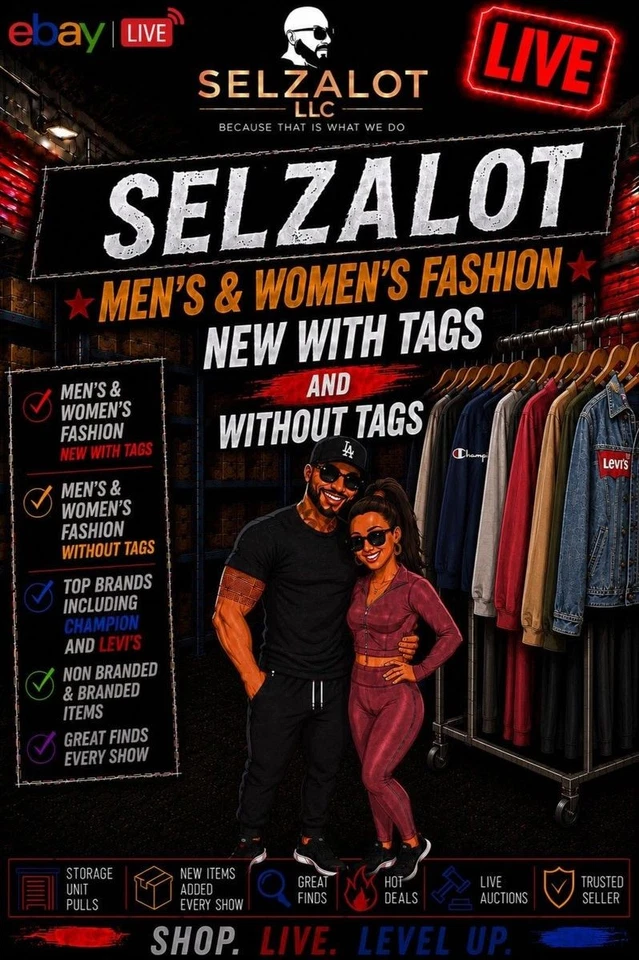 Men’s and Women’s Clothing Champion Levis and More!