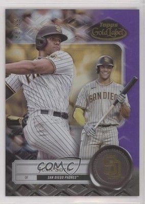 2022 Topps Gold Label Class 1 Purple 80/99 Juan Soto #64 v9t
