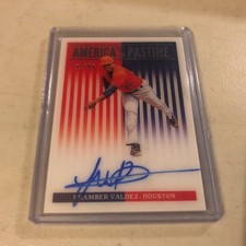 2019 Panini Chronicles America's Pastime 21/99 Framber Valdez #AP-FV Auto 