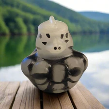 Glow Black Skeleton Dinosaur Rubber Duck