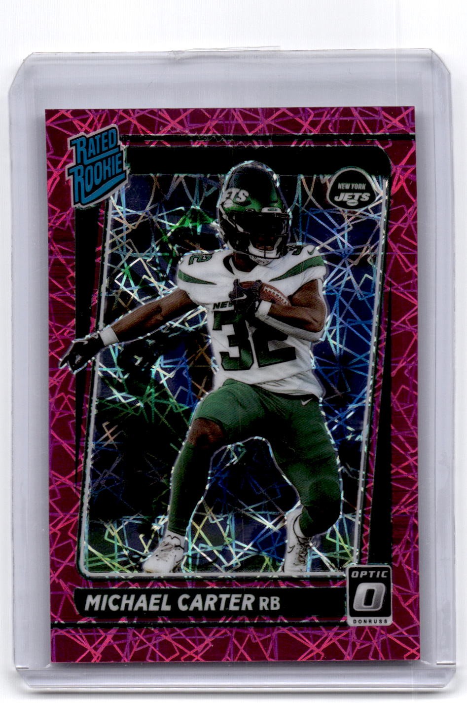 2021 Donruss Optic #235 Michael Carter Pink Velocity/79