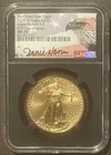2021-W $50 GOLD EAGLE T-2 One 1 oz. Coin : NGC MS70 FDOI  JENNIE NORRIS : 10414