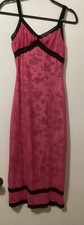 Urban Outfitters Floral Slip Dress W/Mesh Lace-Trim Midi Overlay sz S