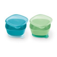 NUK Suction Bowl and Lid 2 Count Pack of 1 Bowls