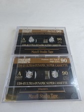 2 Maxell PROFESSIONAL INDUSTRIAL /UDS-II ULTRA-DYNAMIC SUPER Cassette/ 90 Min