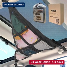 31.5"x21.6" car Ceiling Cargo net for 3-Handle 4-Handle Vehicles, Double-Layer