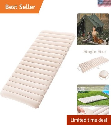 Waterproof Single Air Mattress   Quick Setup for Camping and Guest Bedrooms