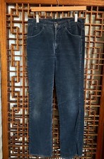 30 x 30 Vtg 1970s Levis Corduroy Pants Cord Jeans Faded Black White Tab Talon 42