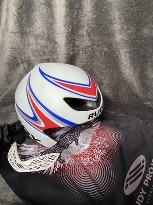 Rudy Project Wing WINGSPAN TT Bike Helmet Unisize White 54-59 cm w/ Carrying Bag