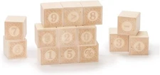 Uncle Goose Alphablanks Numbers Blocks - Made in The USA 