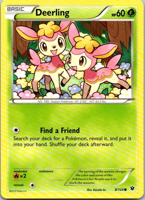 Deerling 8/124 Common XY - Fates Collide LP