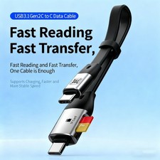 New USB-C OTG Adapter with TF Card Reader Fast Charge for iPhone/Samsung/Huawei