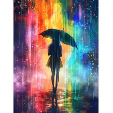 5D Diamond Painting Kit for Adults - 12x16 Inch Full Drill Round Diamonds Art wi