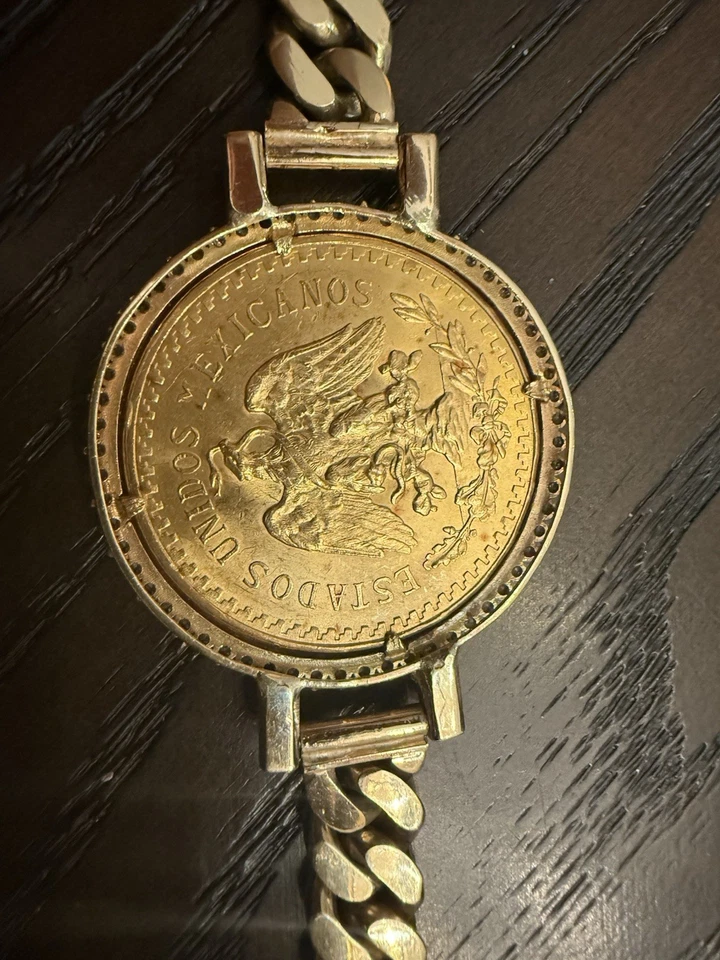 Moneda de oro de 50 pesos de México 1947 Foto 2 de 4