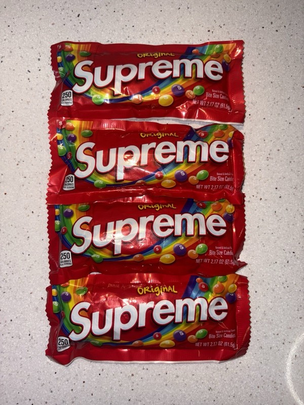 SUPREME SKITTLES *NOT FOR CONSUMPTION* FW21 RED PACK LIMITED EDITION- LOT OF 4