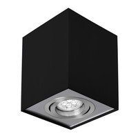 Led Chloe GU10 Schwenkbar Schwarz Deckenleuchte IP20 Downlight Max.10W Eckig